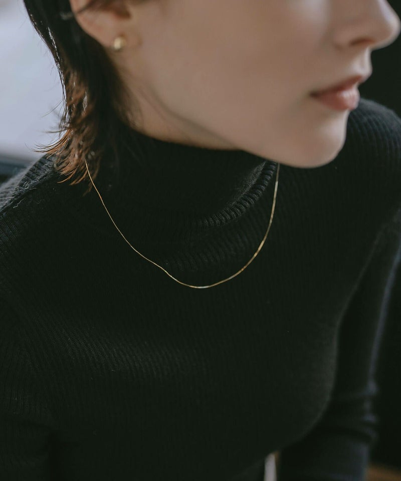 18金 ネックレス レディース 大人 チェーン 45cm 【Ariadne-sera-nk アリアドネ・セラ】ネックレス チェーン だけ 華奢 チェーンだけ 18K K18 ゴールド シンプル ゴールド スキンジュエリー 細い 大人 可愛い おしゃれ 軽量 普段使い 20代 30代 40代 50代 ギフト プレゼント