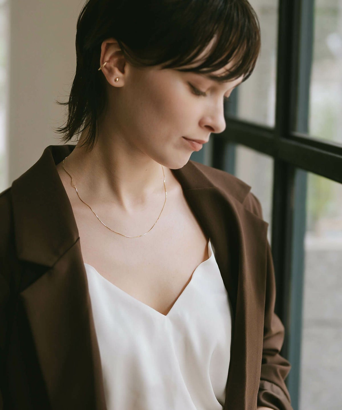 18金 ネックレス レディース 大人 チェーン 45cm 【Ariadne-sera-nk アリアドネ・セラ】ネックレス チェーン だけ 華奢 チェーンだけ 18K K18 ゴールド シンプル ゴールド スキンジュエリー 細い 大人 可愛い おしゃれ 軽量 普段使い 20代 30代 40代 50代 ギフト プレゼント