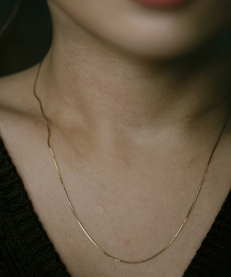 18金 ネックレス レディース 大人 チェーン 45cm 【Ariadne-sera-nk アリアドネ・セラ】ネックレス チェーン だけ 華奢 チェーンだけ 18K K18 ゴールド シンプル ゴールド スキンジュエリー 細い 大人 可愛い おしゃれ 軽量 普段使い 20代 30代 40代 50代 ギフト プレゼント