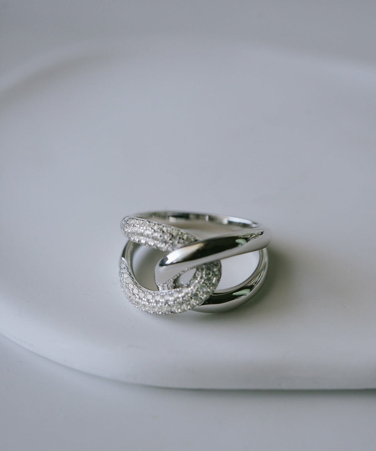 リング 指輪 レディース シンプル 大ぶり 太め キラキラ