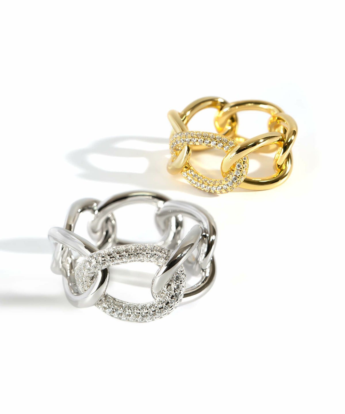 チェーンリング 指輪 レディース シンプル 大ぶり 太め