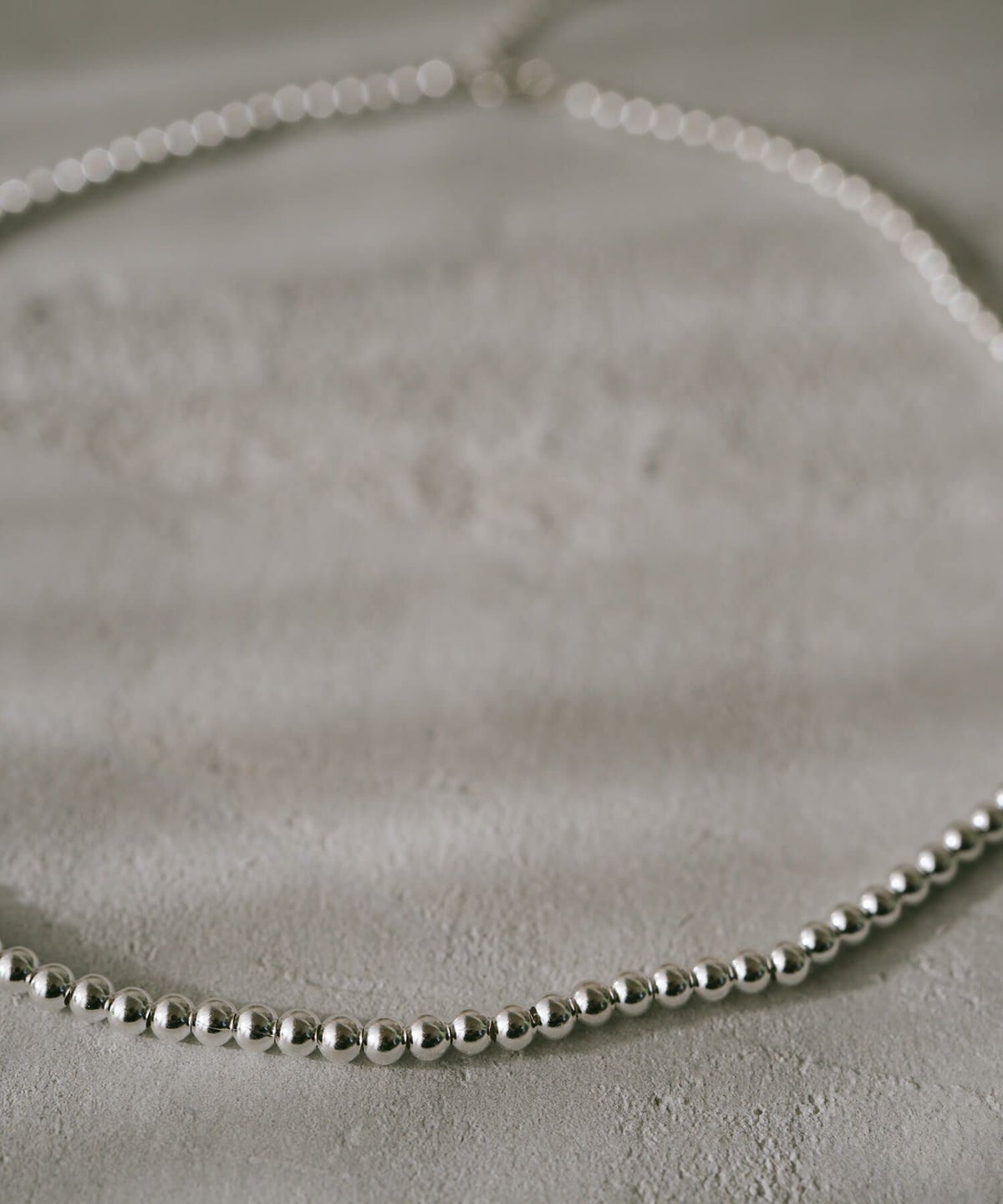 33cm シルバー925 チョーカー ネックレス 金属アレルギー 対応 【palmyla-choker パルミラ・チョーカー】 小ぶり ボールチェーン 3mm レディース シンプル 丸玉 ボール silver925 長さ33cm + 5cm ネックレス チェーン 玉 おしゃれ 大人 可愛い ギフト