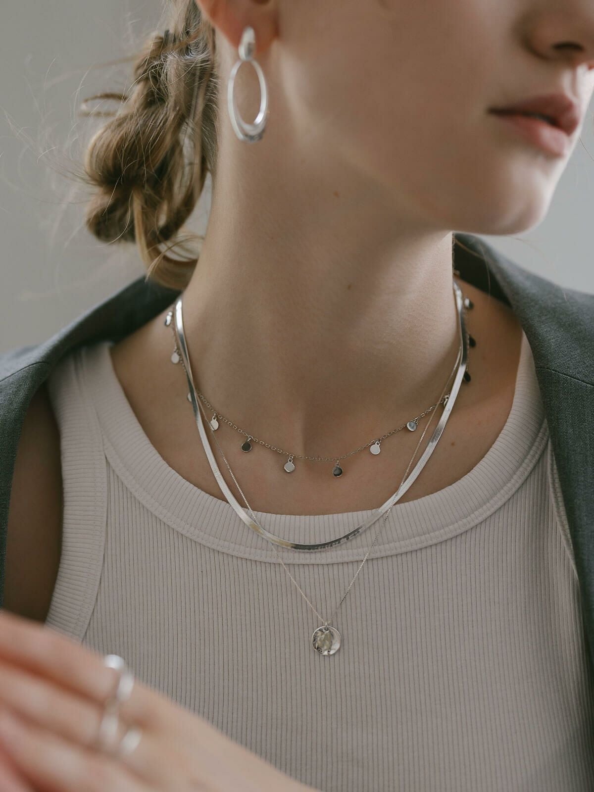 チョーカー ネックレス チェーン レディース メンズ カジュアル シンプル アレルギー 対応 【veliala-nk ヴェリアラ】 18金仕上げ ネックレス チェーンだけ 20代 30代 40代 50代 シルバー ゴールド ネックレス 普段使い 大人 シルバー925 シルバーチェーン