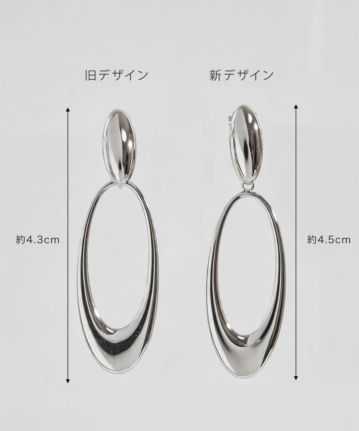 揺れるシンプルなレディースピアス ゴールド大ぶりピアス ブランド