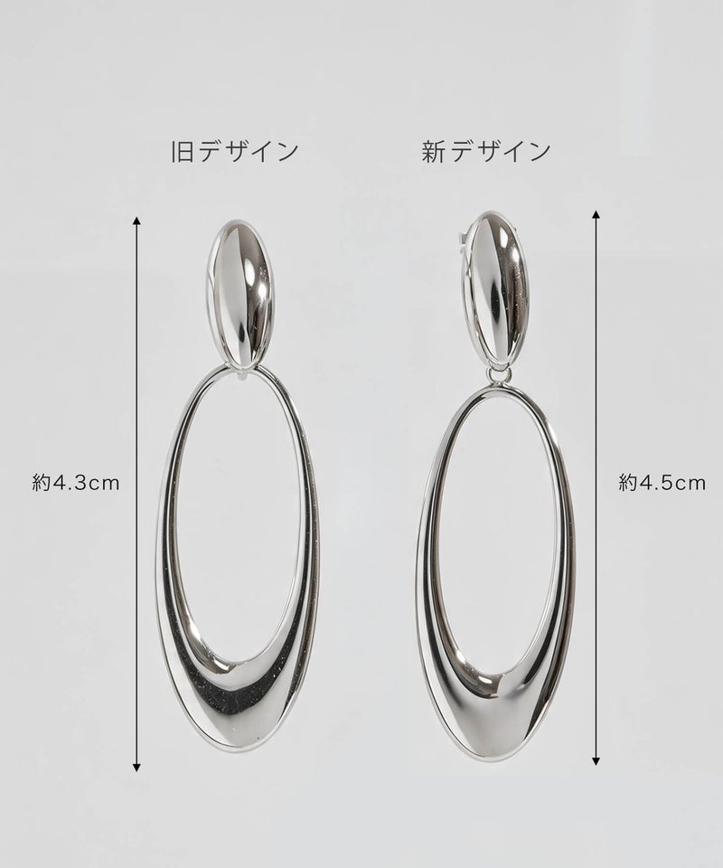 揺れるシンプルなレディースピアス ゴールド大ぶりピアス ブランド