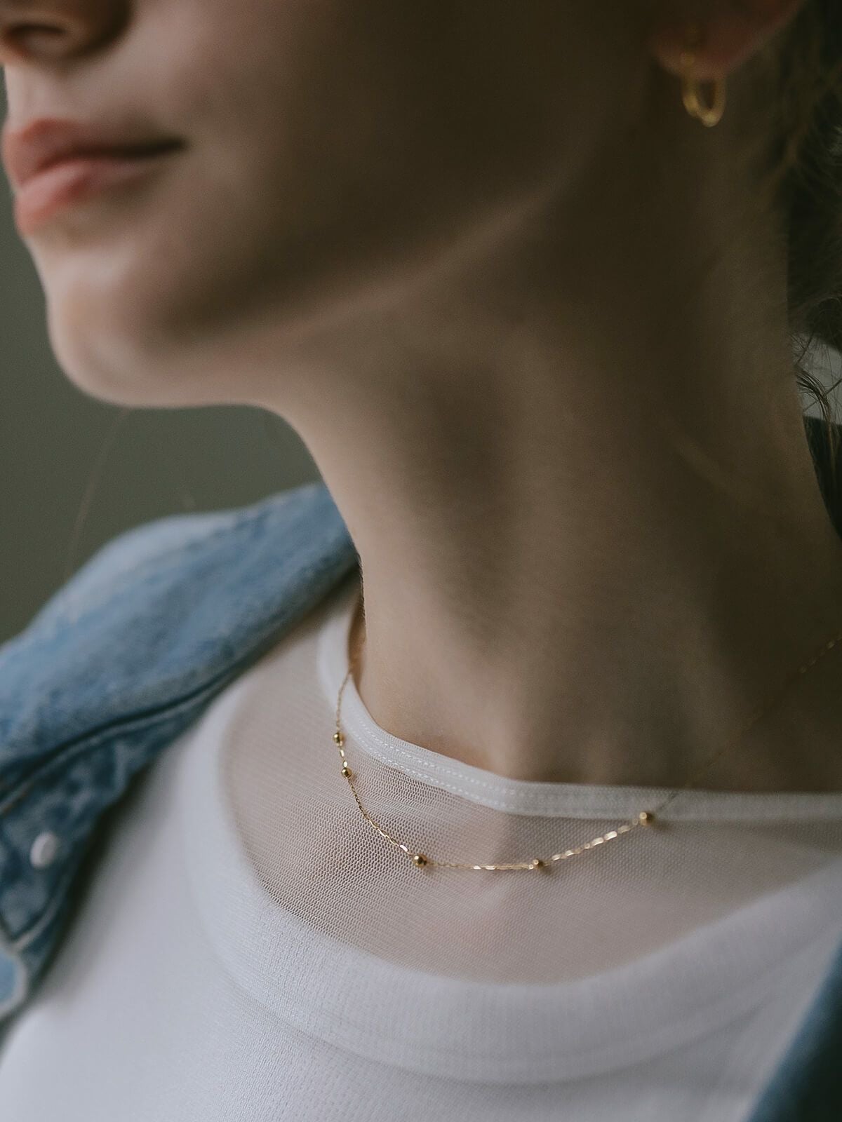 18K ゴールド ネックレス チェーン レディース 【ariadne-orbis