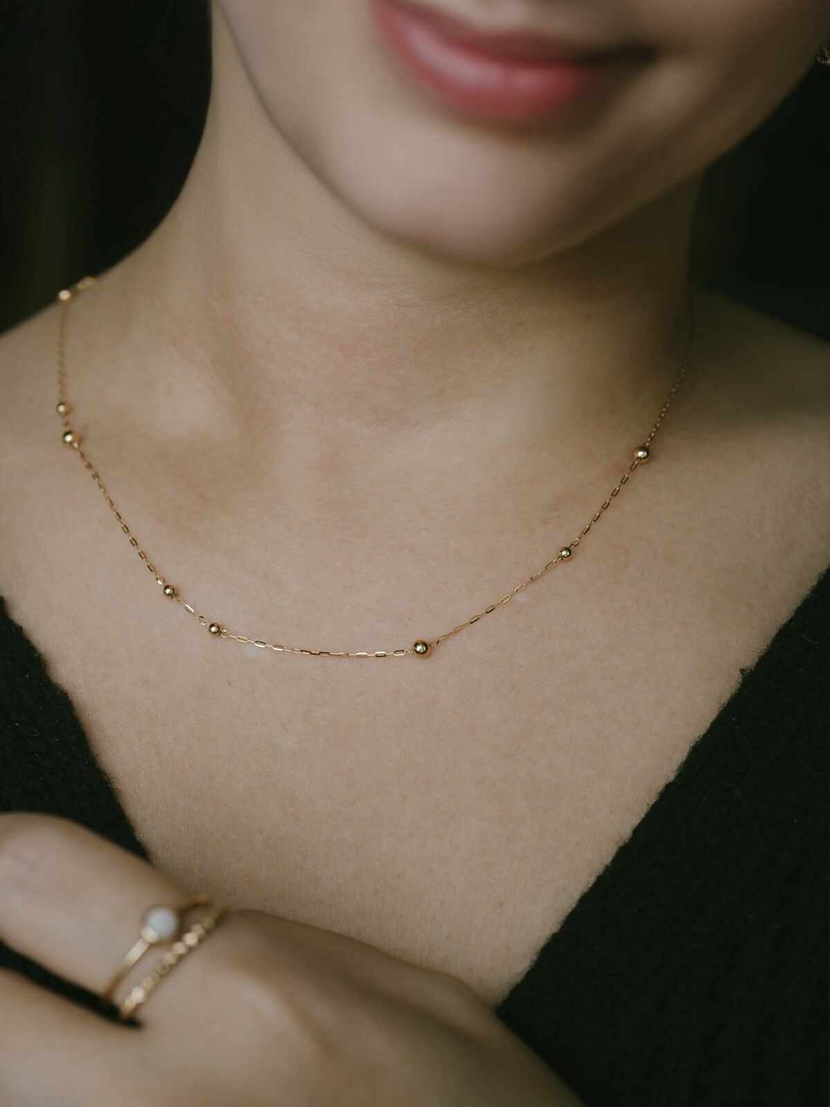 18K ゴールド ネックレス チェーン レディース 【ariadne-orbis