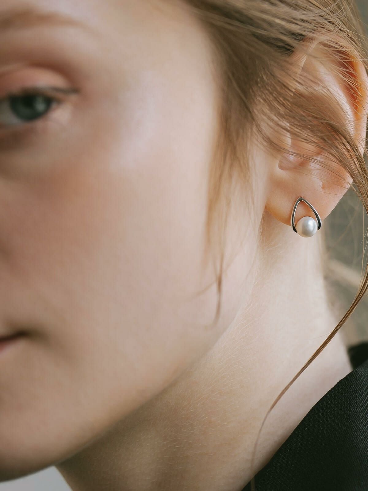 パール ピアス ドロップ シルバー925 金属アレルギー 【arne アルネ