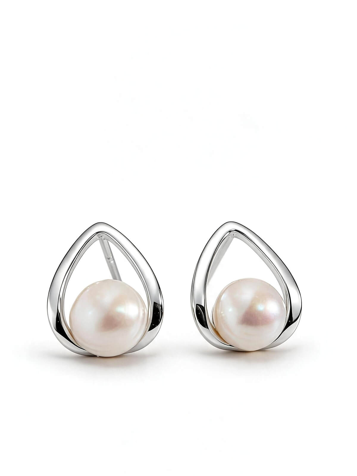 パール ピアス 一粒 ドロップ ぶら下がり シルバー925 金属アレルギー対応 フープ 【arne アルネ】 ドロップピアス 18k 仕上げ ピアス 真珠 普段 使い シルバー ゴールド ニッケルフリー シンプル ギフト プレゼント 女性 誕生日 クリスマス バレンタイン