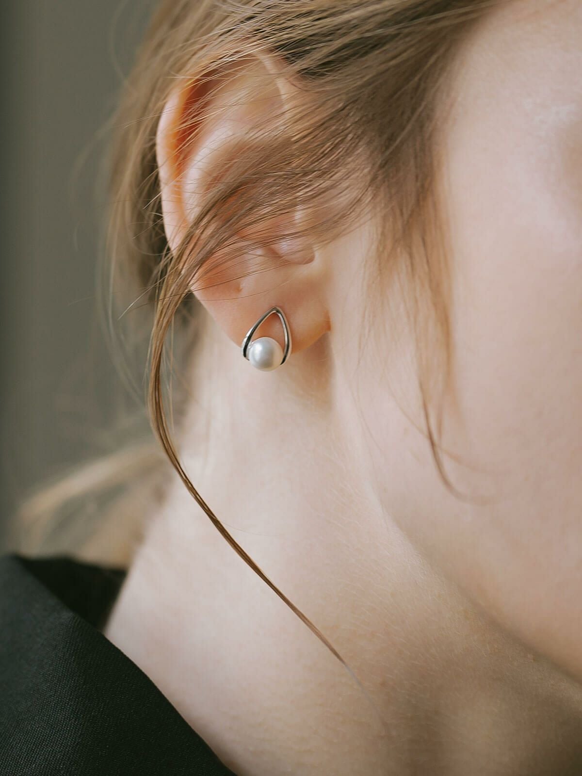 パール ピアス ドロップ シルバー925 金属アレルギー 【arne パール ピアス ドロップ シルバー925 金属アレルギー 【arne