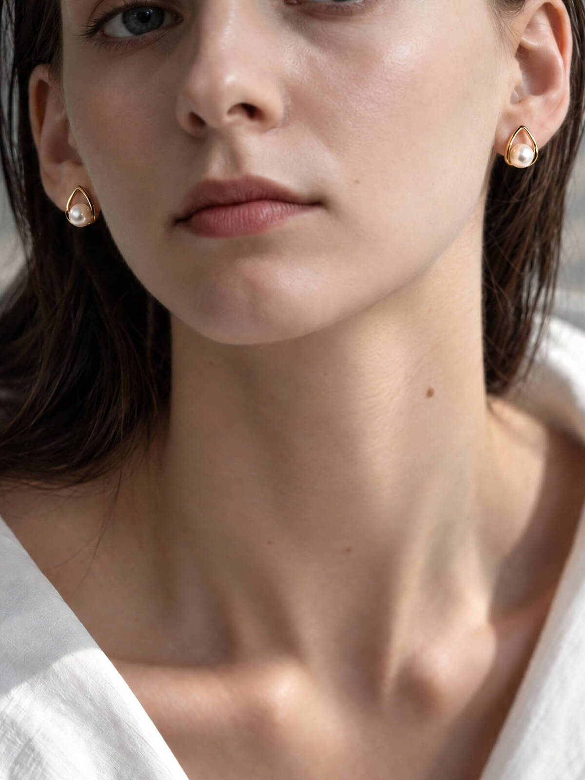 パール ピアス 一粒 ドロップ ぶら下がり シルバー925 金属アレルギー対応 フープ 【arne アルネ】 ドロップピアス 18k 仕上げ ピアス 真珠 普段 使い シルバー ゴールド ニッケルフリー シンプル ギフト プレゼント 女性 誕生日 クリスマス バレンタイン
