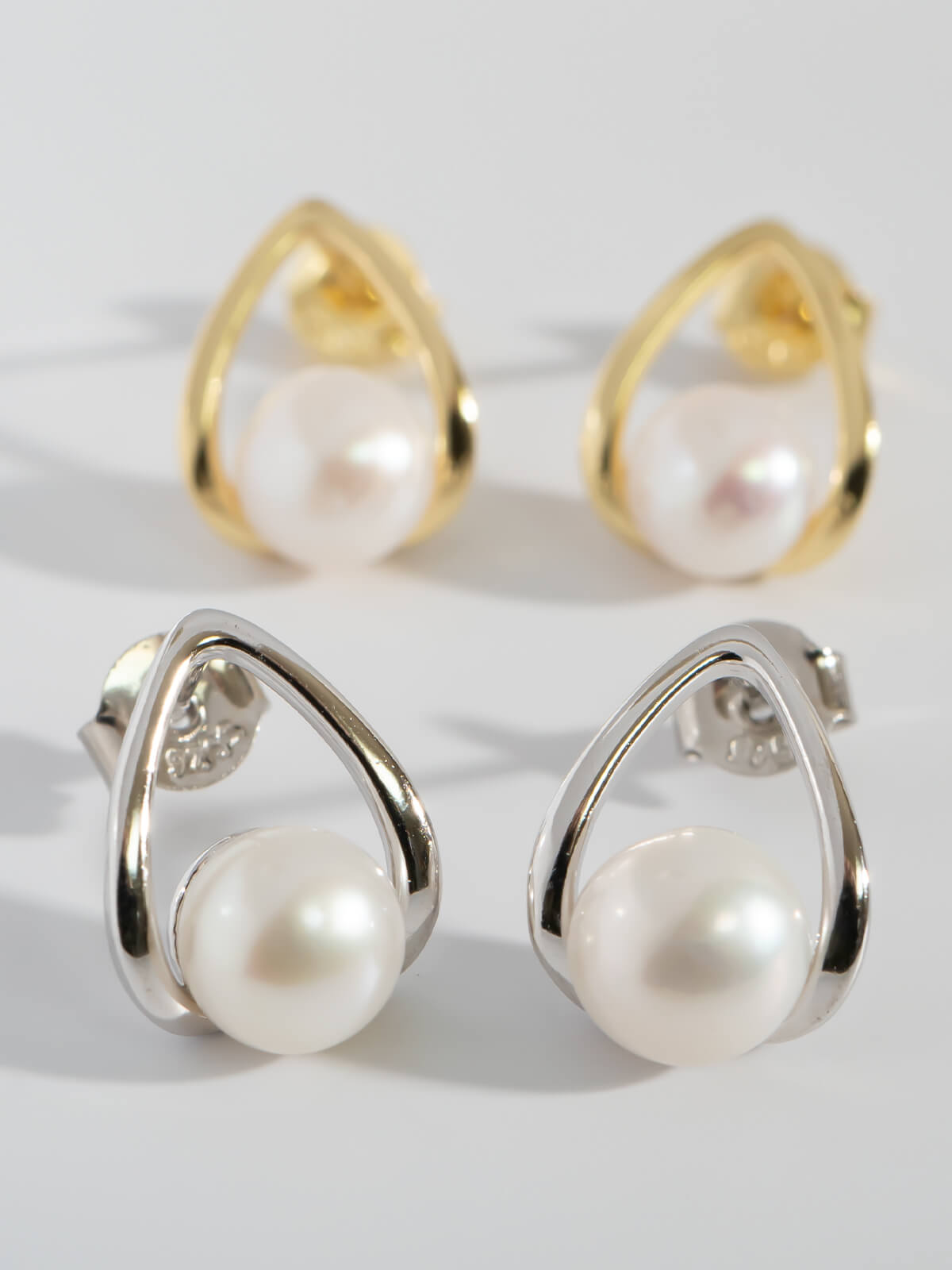 パール ピアス 一粒 ドロップ ぶら下がり シルバー925 金属アレルギー対応 フープ 【arne アルネ】 ドロップピアス 18k 仕上げ ピアス 真珠 普段 使い シルバー ゴールド ニッケルフリー シンプル ギフト プレゼント 女性 誕生日 クリスマス バレンタイン