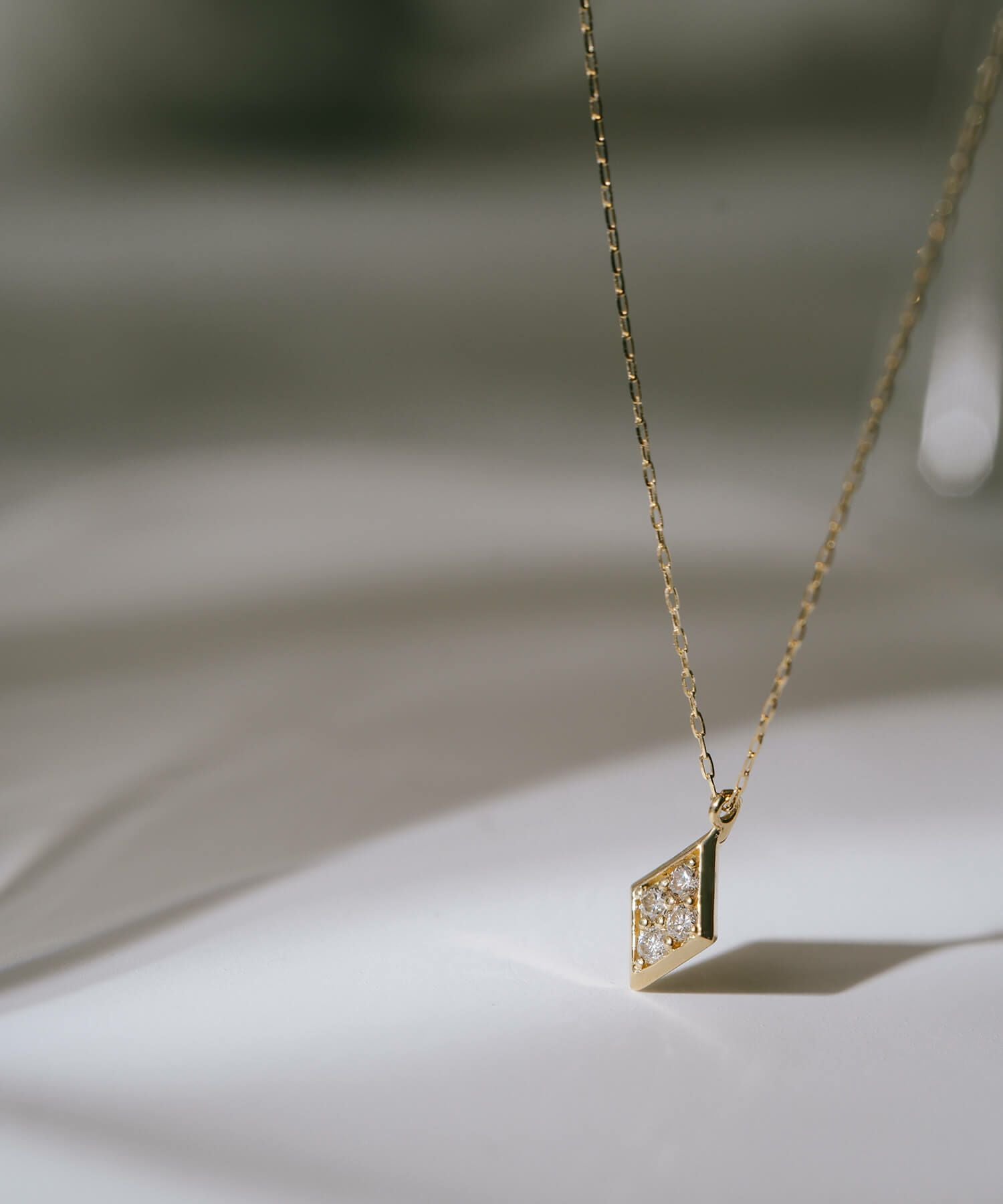 K18 ダイヤモンド ネックレス 【Diova ディオヴァ】 0.1ct ダイヤ