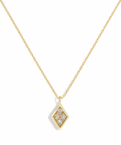 K18 ダイヤモンド ネックレス 【Diova ディオヴァ】 0.1ct ダイヤ 