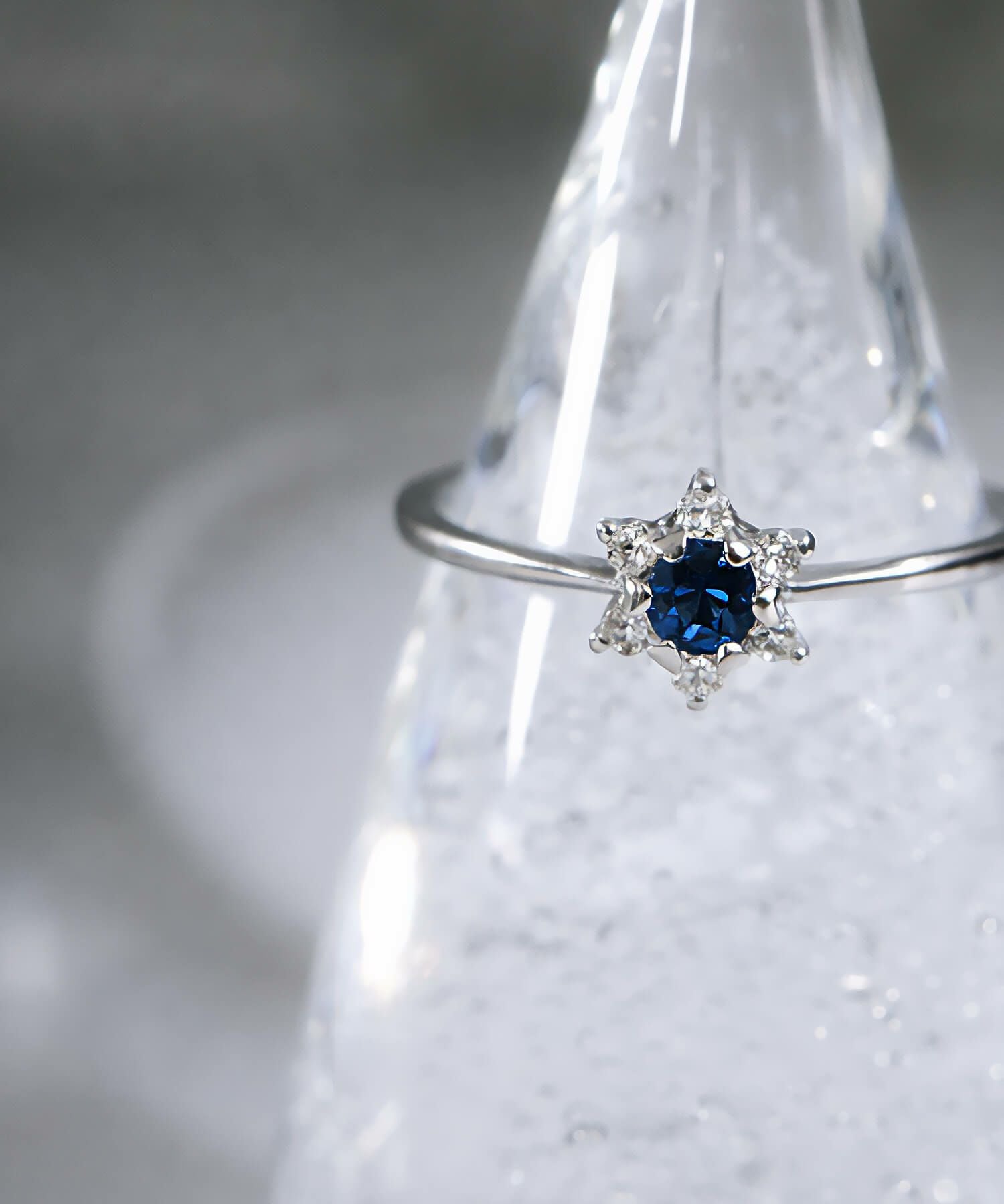 天然石 リング 指輪 プラチナ サファイヤ 星 【elneo-r エルネオ