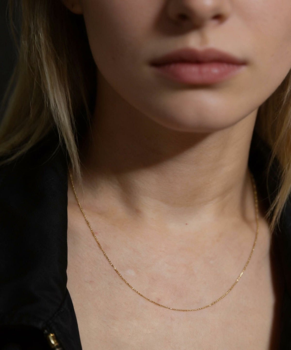 18金 ネックレス レディース  チェーン シンプル スキンジュエリー