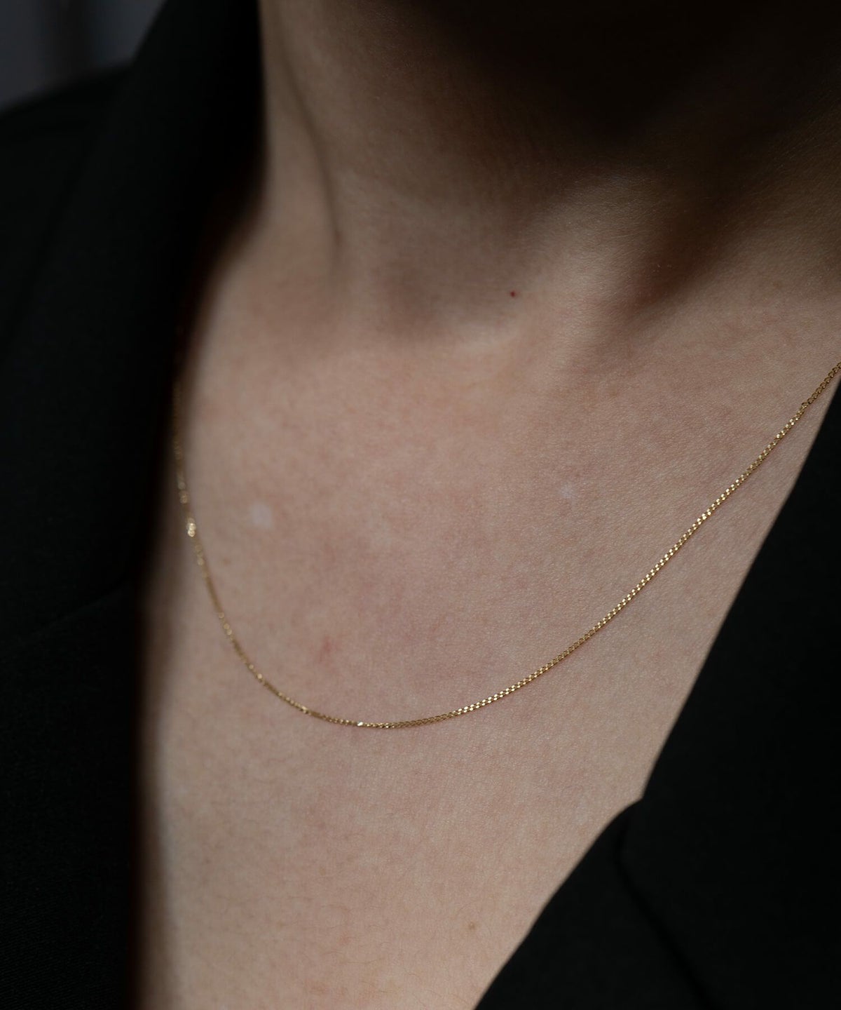 18金 ネックレス レディース  チェーン シンプル スキンジュエリー