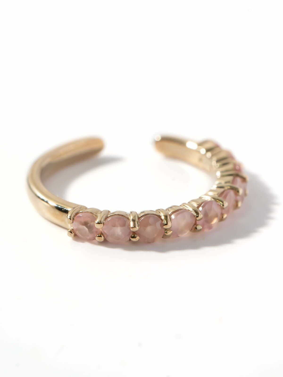 イヤーカフ シンプル レディース イヤカフ K10 天然石 【flone フローネ】 10K 10金 ゴールド イヤリング 金属アレルギー対応 片耳用 フォーマル おしゃれ 卒業式 卒園式 入学式 アクセサリー イヤリング タンザナイト ピンクロードクロサイト