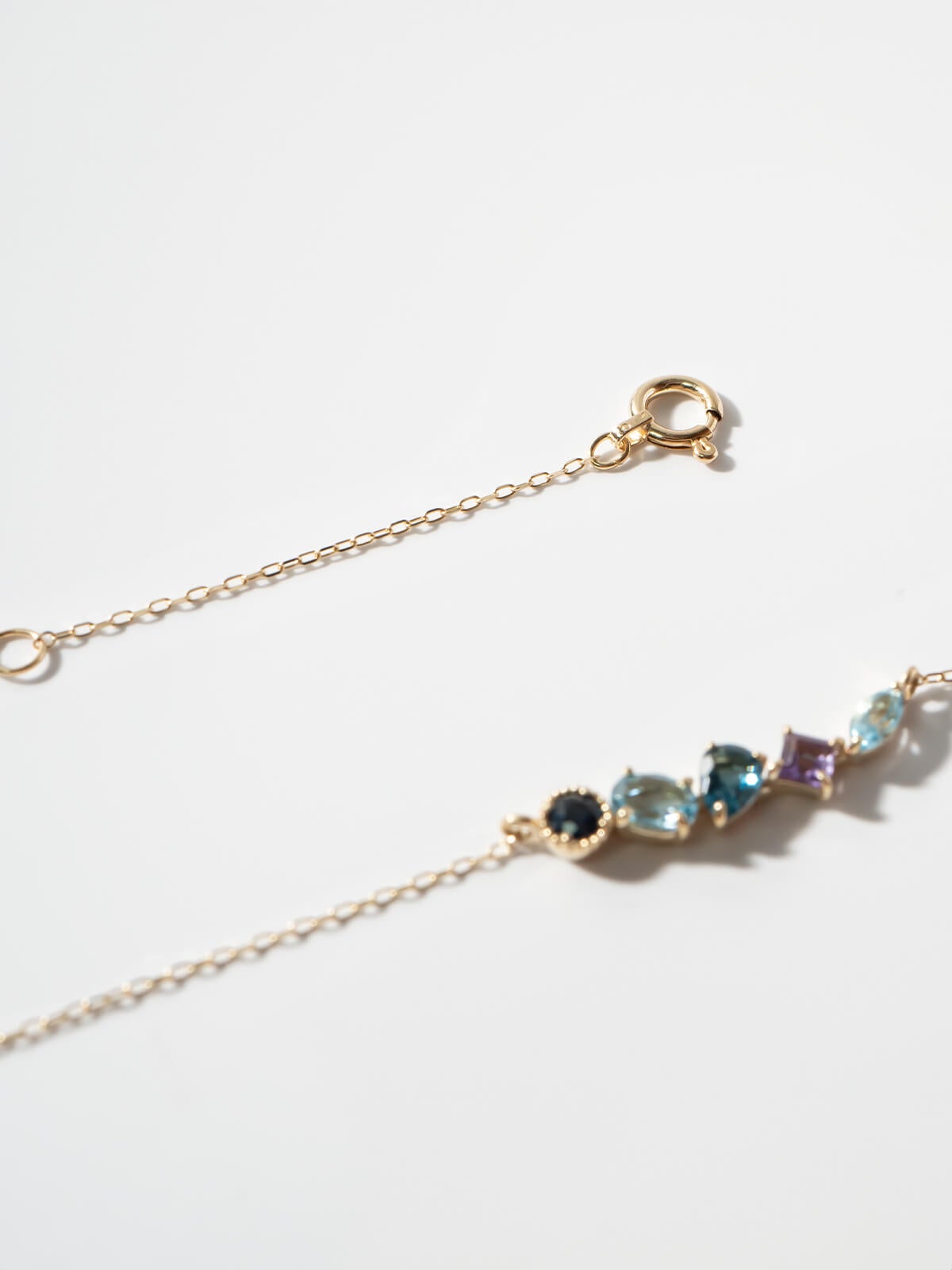 ネックレス 天然石 k10 イエローゴールド チェーン レディース 【elma エルマ】 ネックレス サファイヤ アメジスト トパーズ ペンダント 10K 10金 金属アレルギー 対応 ゴールド おしゃれ シンプル 誕生石 ネックレス パワーストーン お守り 受注生産