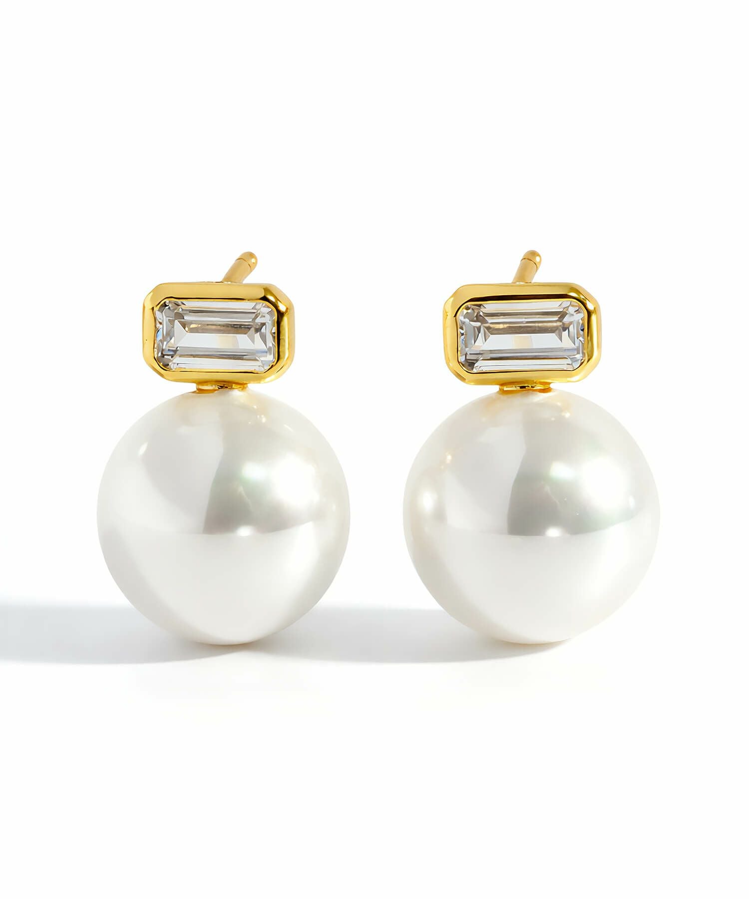 パール ピアス 一粒 10mm シルバー925 金属アレルギー対応 【cadrea