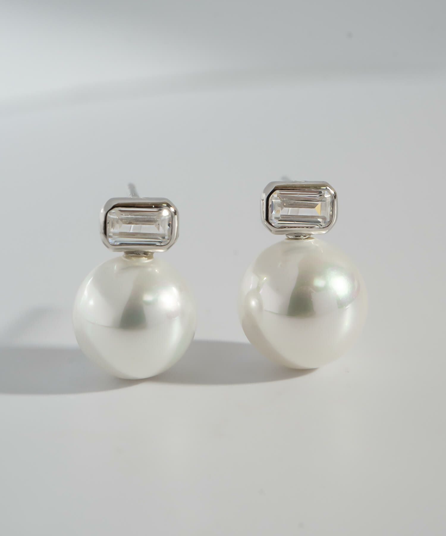 パール ピアス 一粒 10mm シルバー925 金属アレルギー対応 【cadrea