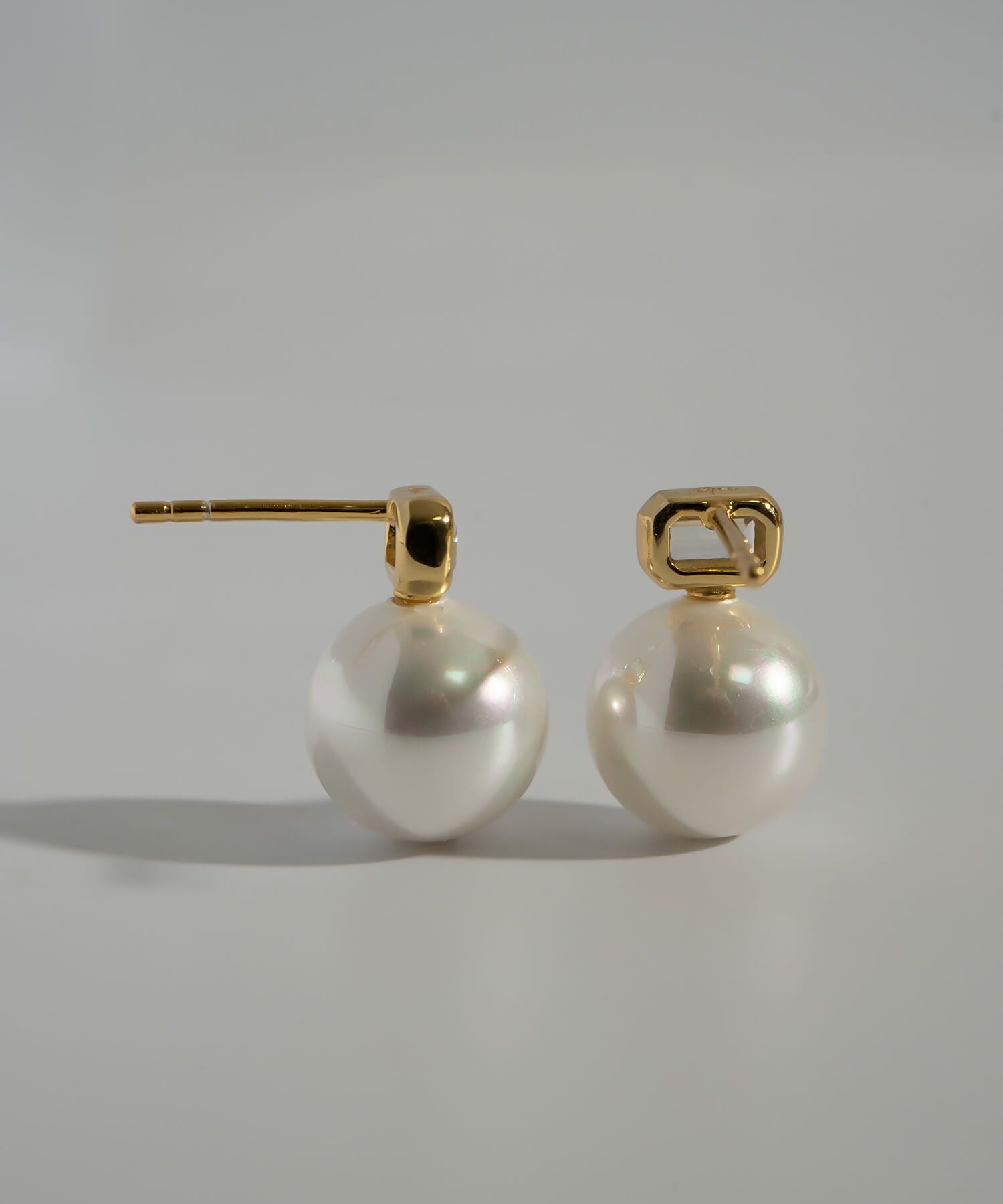 パール ピアス 一粒 10mm シルバー925 金属アレルギー対応 【cadrea