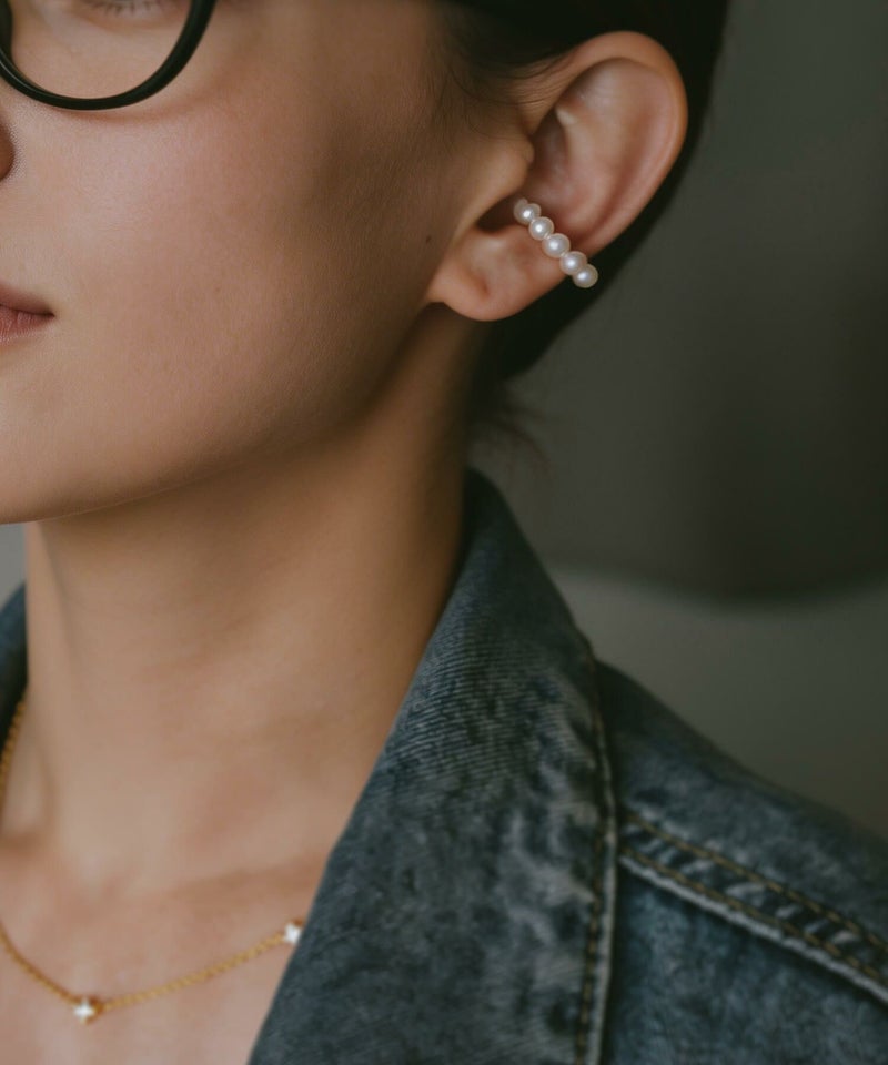 パール イヤーカフ レディース カジュアル フォーマル セレモニー