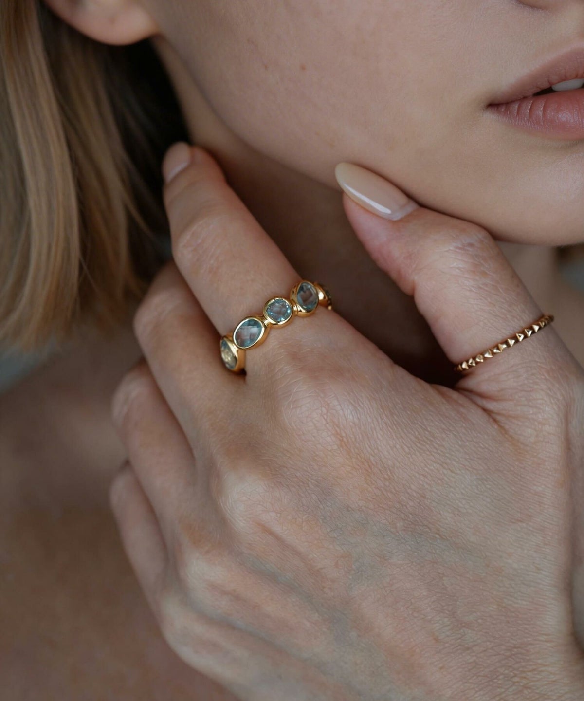 天然石 リング 指輪 フルエタニティリング 大ぶり