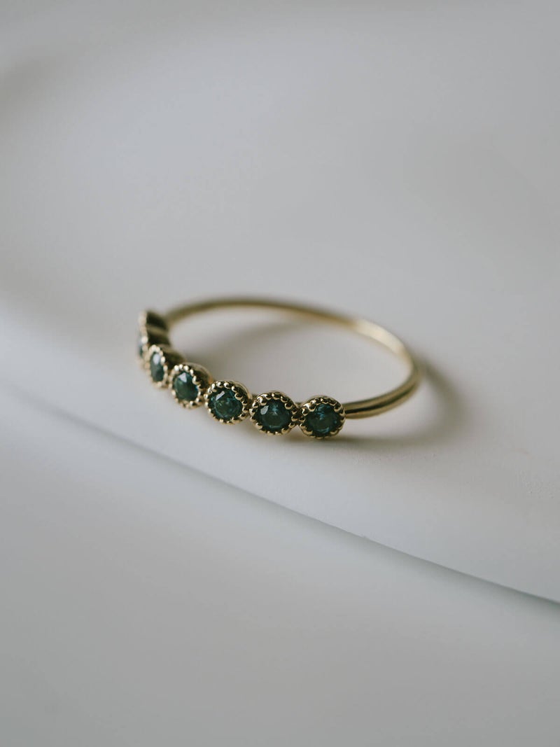 リング K10 カラーストーン 地金 極細 指輪 レディース つけっぱなし 天然石【palve-azur パルヴェ・アズール】 ブルー トパーズ  リング 金属アレルギー対応 華奢 きれいめ エレガント アクセサリー ジュエリー 彼女 妻 誕生日 プレゼント 記念日