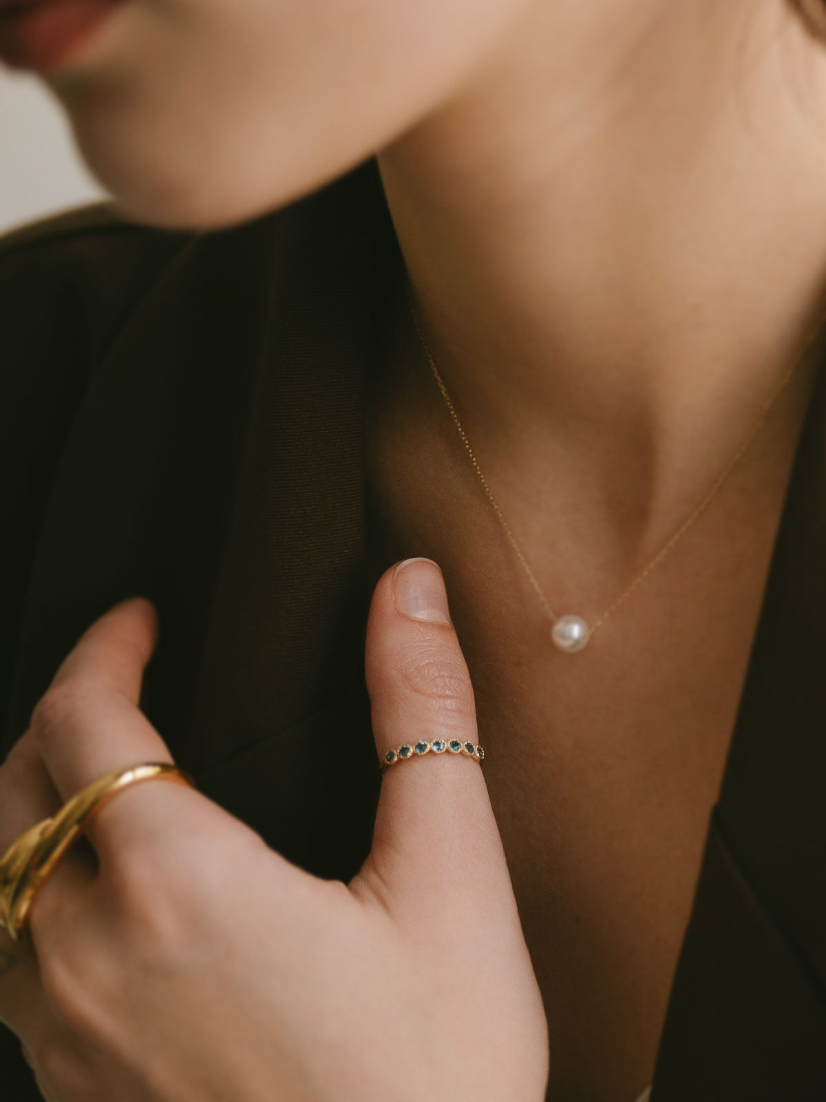 リング K10 カラーストーン 地金 極細 指輪 レディース つけっぱなし 天然石【palve-azur パルヴェ・アズール】 ブルー トパーズ  リング 金属アレルギー対応 華奢 きれいめ エレガント アクセサリー ジュエリー 彼女 妻 誕生日 プレゼント 記念日