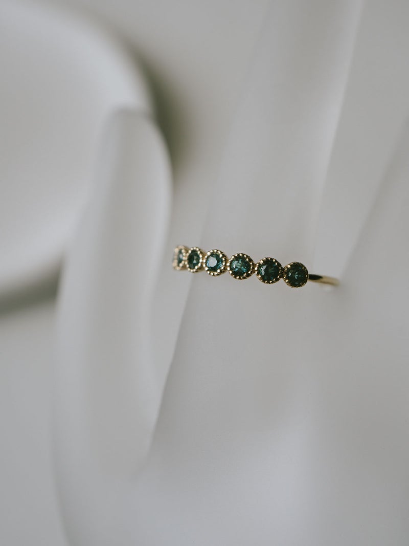 リング K10 カラーストーン 地金 極細 指輪 レディース つけっぱなし 天然石【palve-azur パルヴェ・アズール】 ブルー トパーズ  リング 金属アレルギー対応 華奢 きれいめ エレガント アクセサリー ジュエリー 彼女 妻 誕生日 プレゼント 記念日