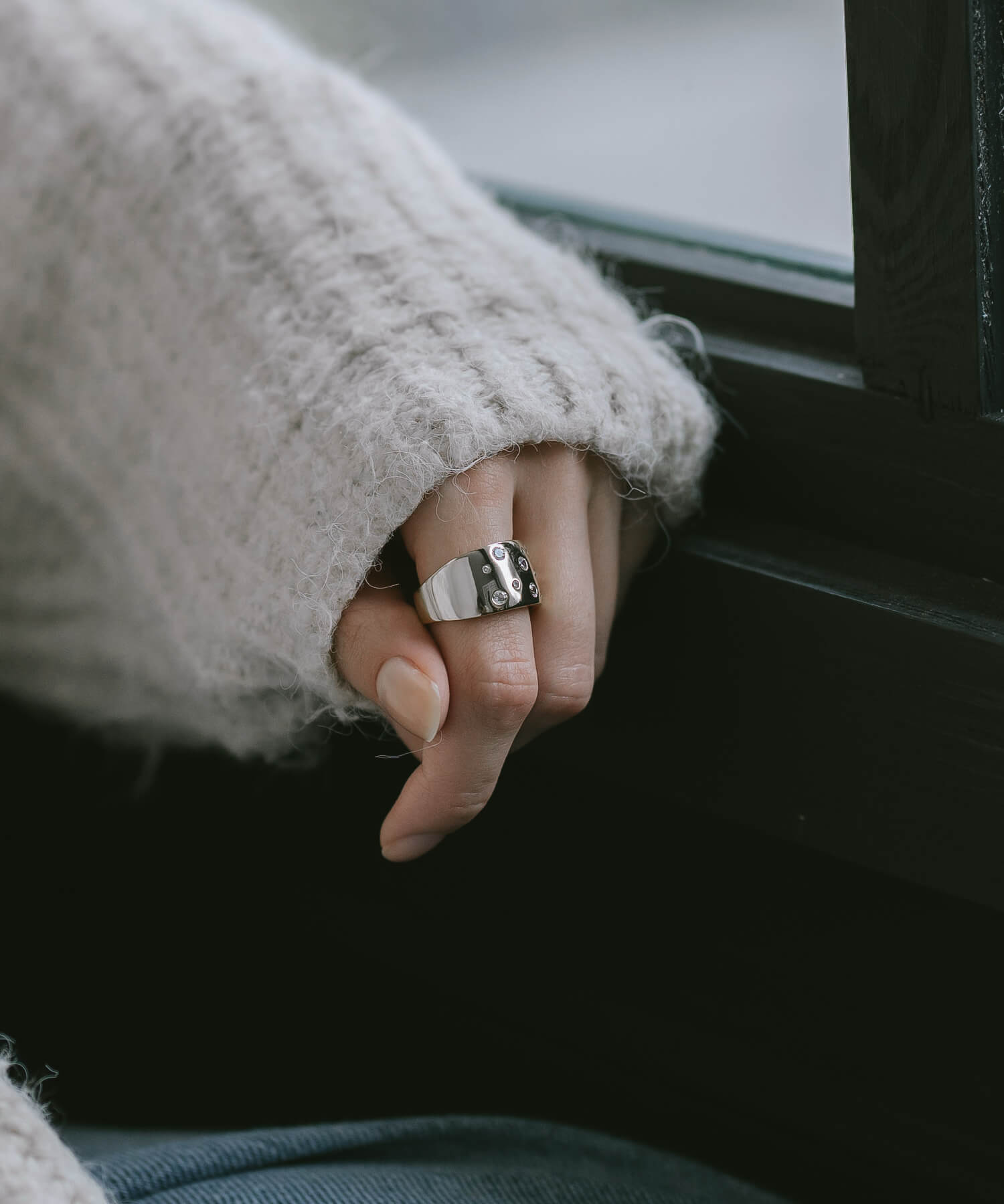 ワイドリング シルバー925 リング メンズ レディース シルバー