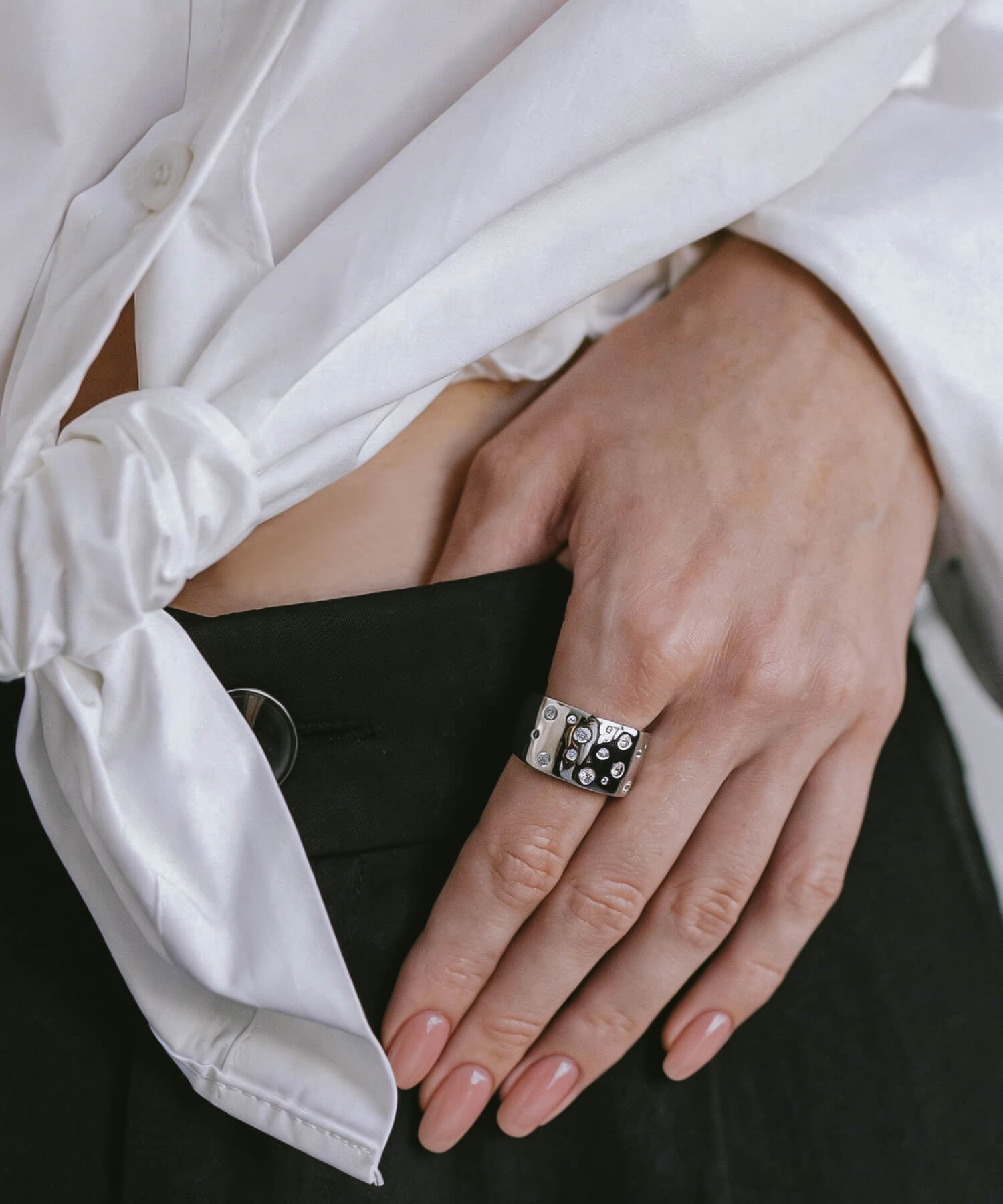 ワイドリング シルバー925 リング メンズ レディース シルバー