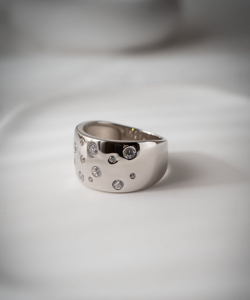 シルバー925 ワイド リング 大ぶり シンプル