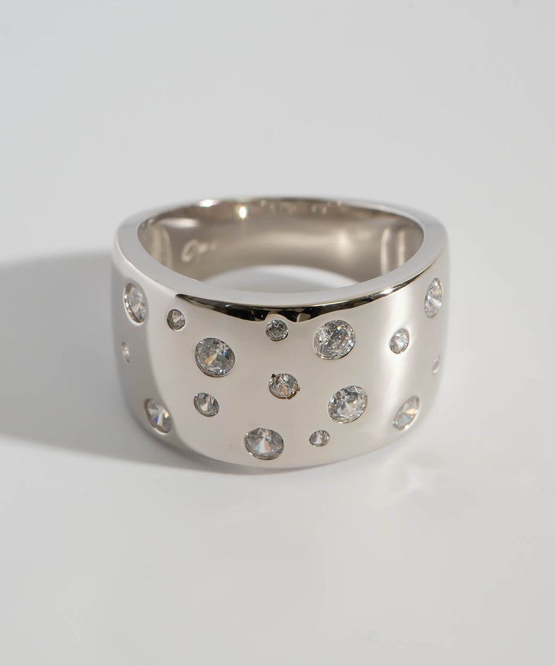 シルバー925 ワイド リング 大ぶり シンプル