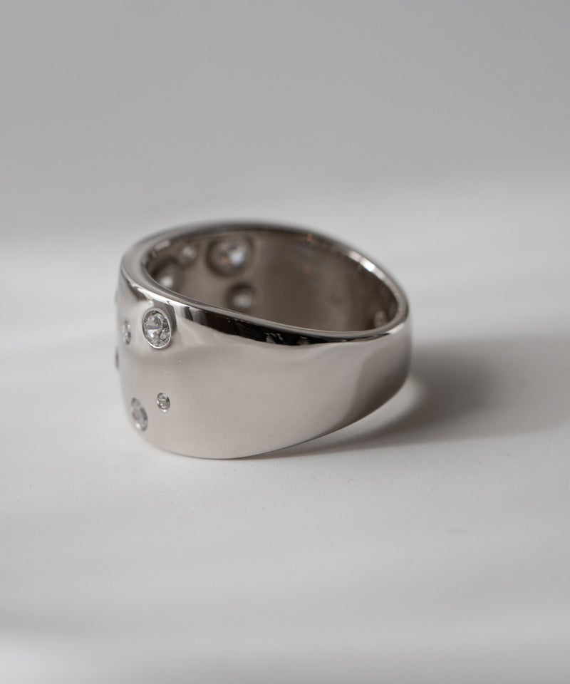 シルバー925 ワイド リング 大ぶり シンプル