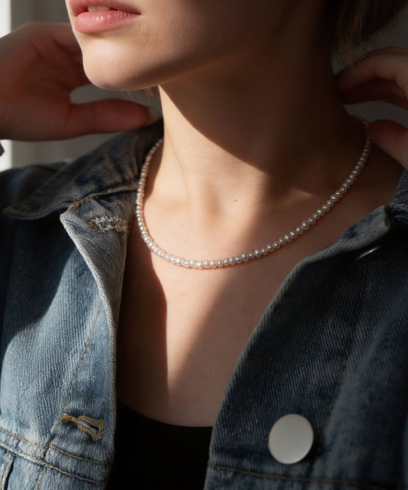 パールネックレス　レディース バロックパール 40cm