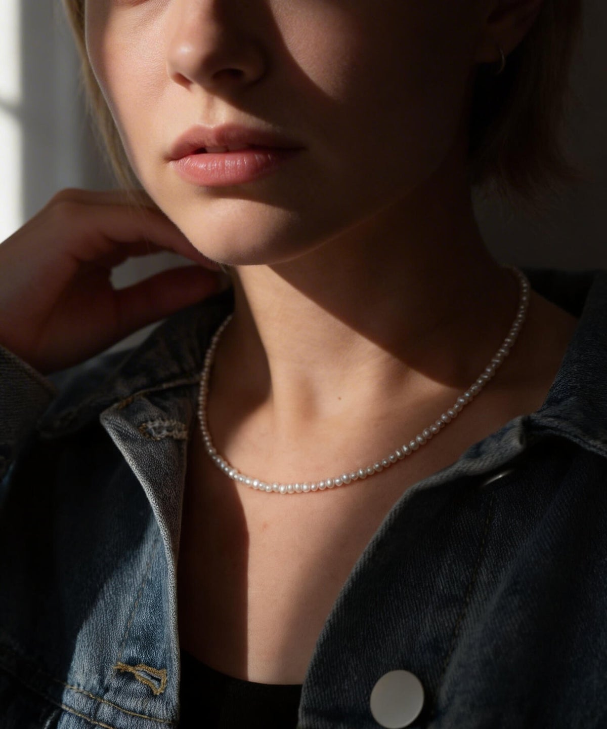 パールネックレス　レディース バロックパール 40cm