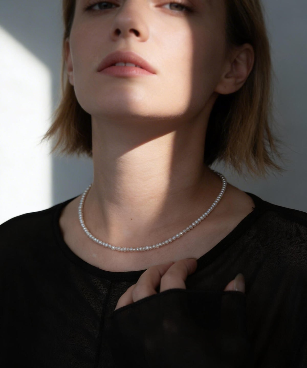 パールネックレス　レディース バロックパール 40cm