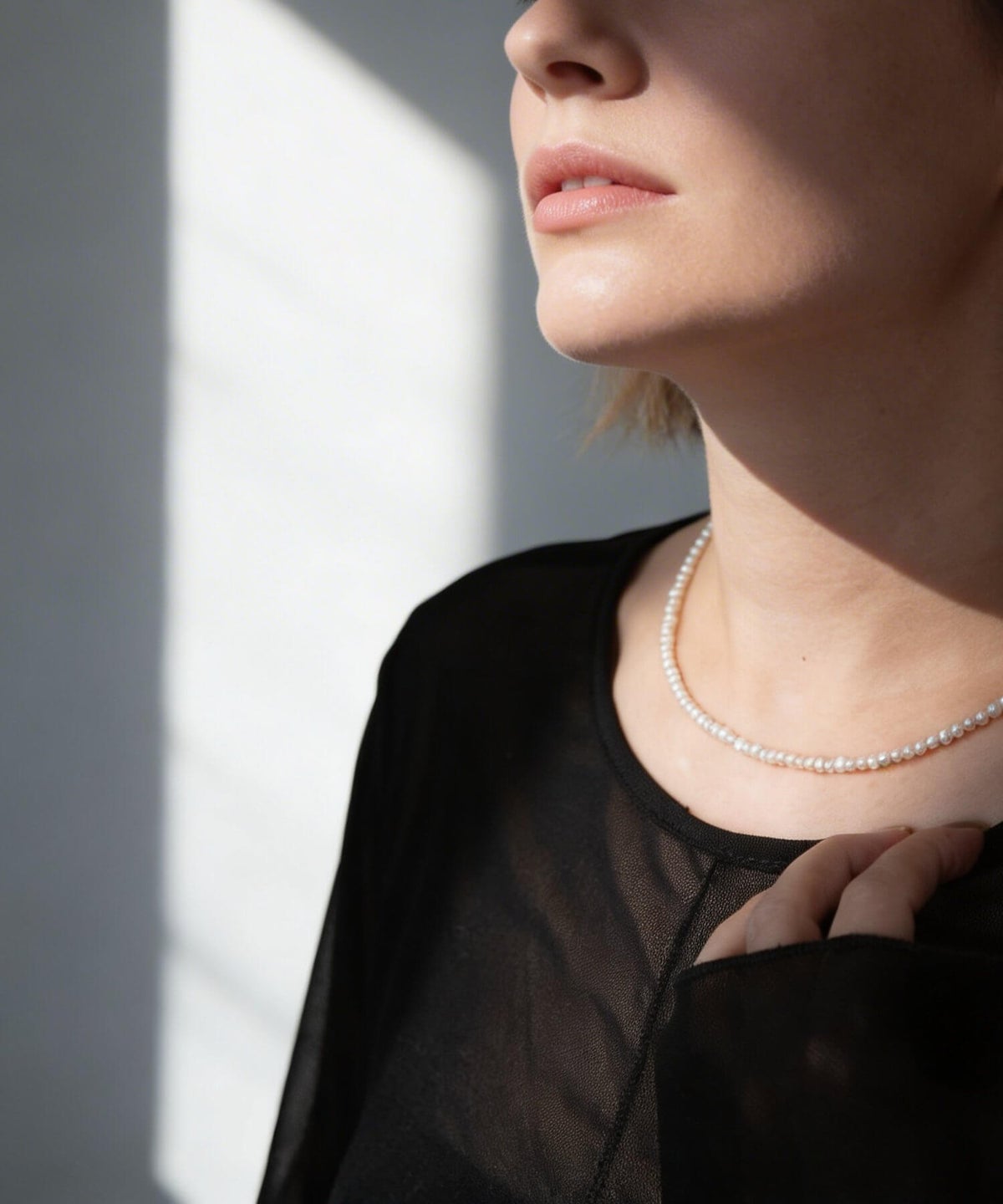 パールネックレス　レディース バロックパール 40cm