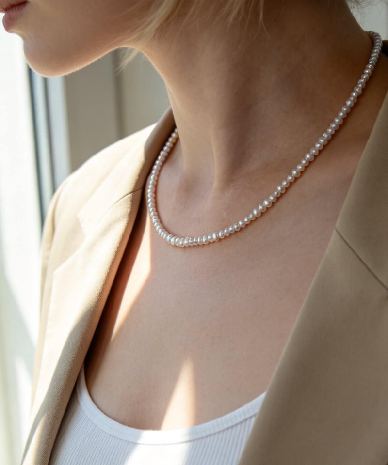 パールネックレス　レディース バロックパール 40cm