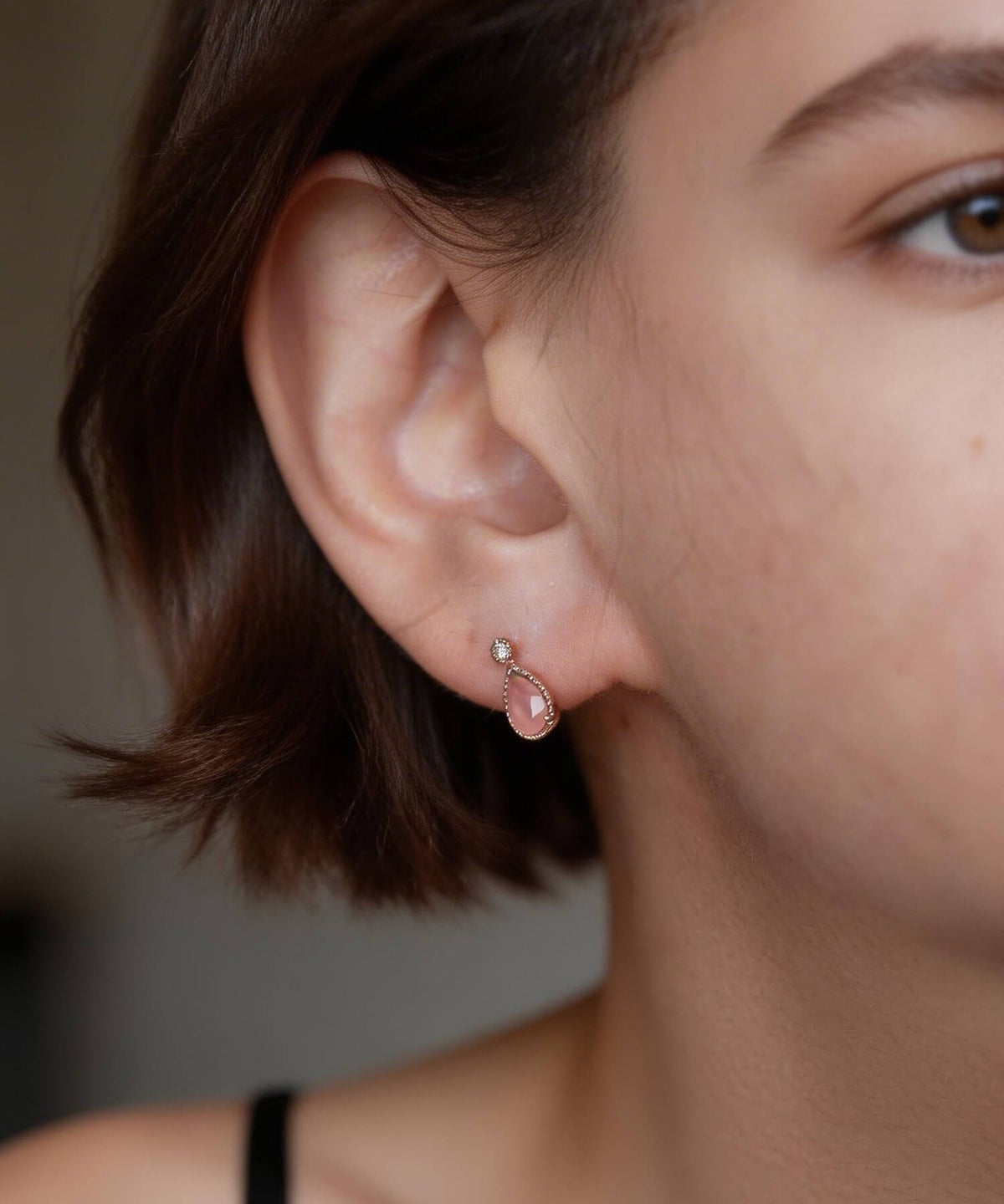 天然石 ピアス 小ぶり 可愛い　小さめ　オフィス