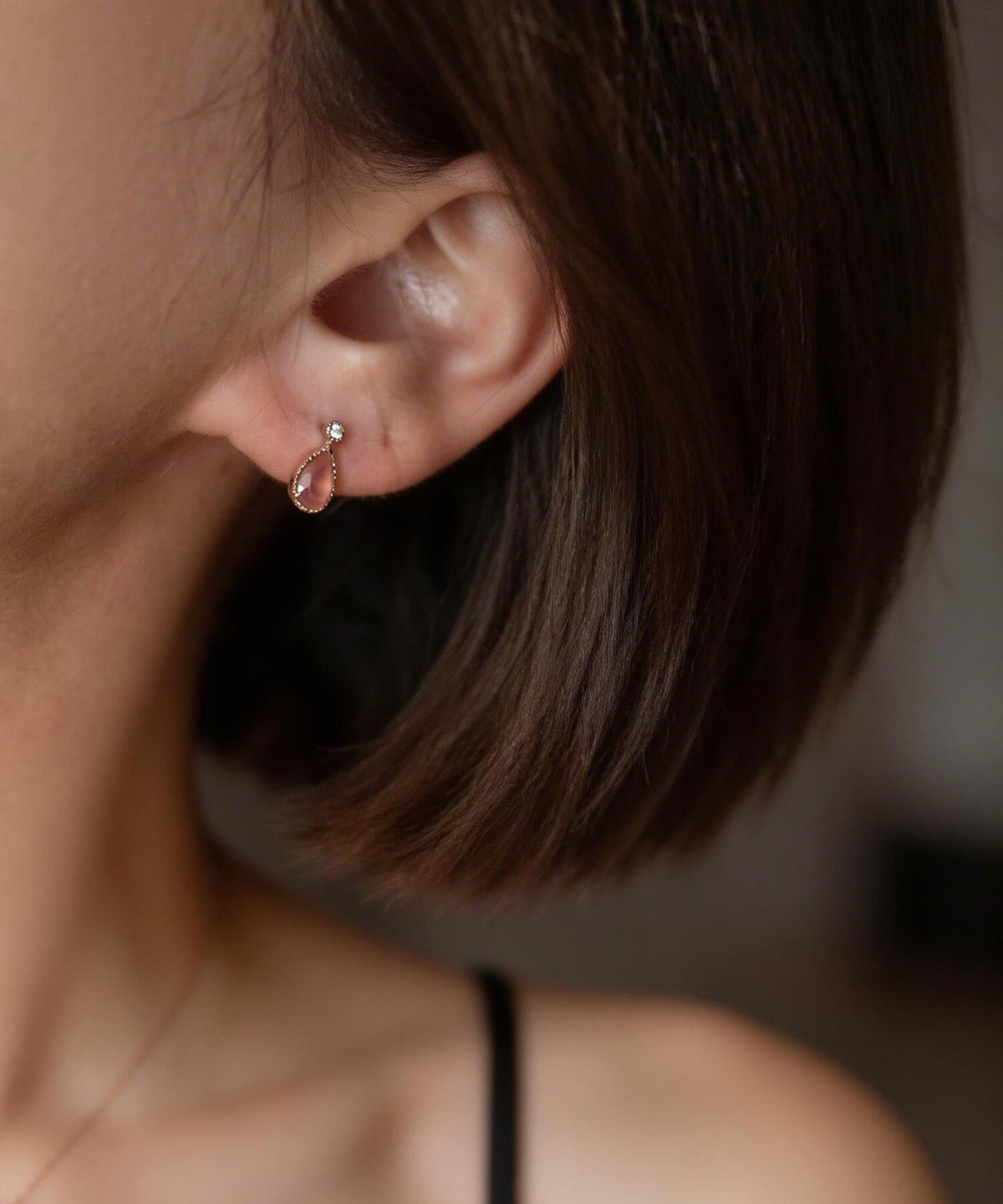 天然石 ピアス 小ぶり 可愛い　小さめ　オフィス