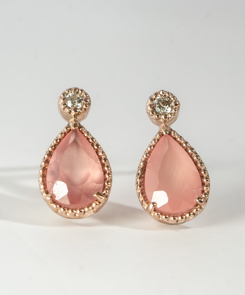 天然石 ピアス 小ぶり 可愛い　小さめ　オフィス