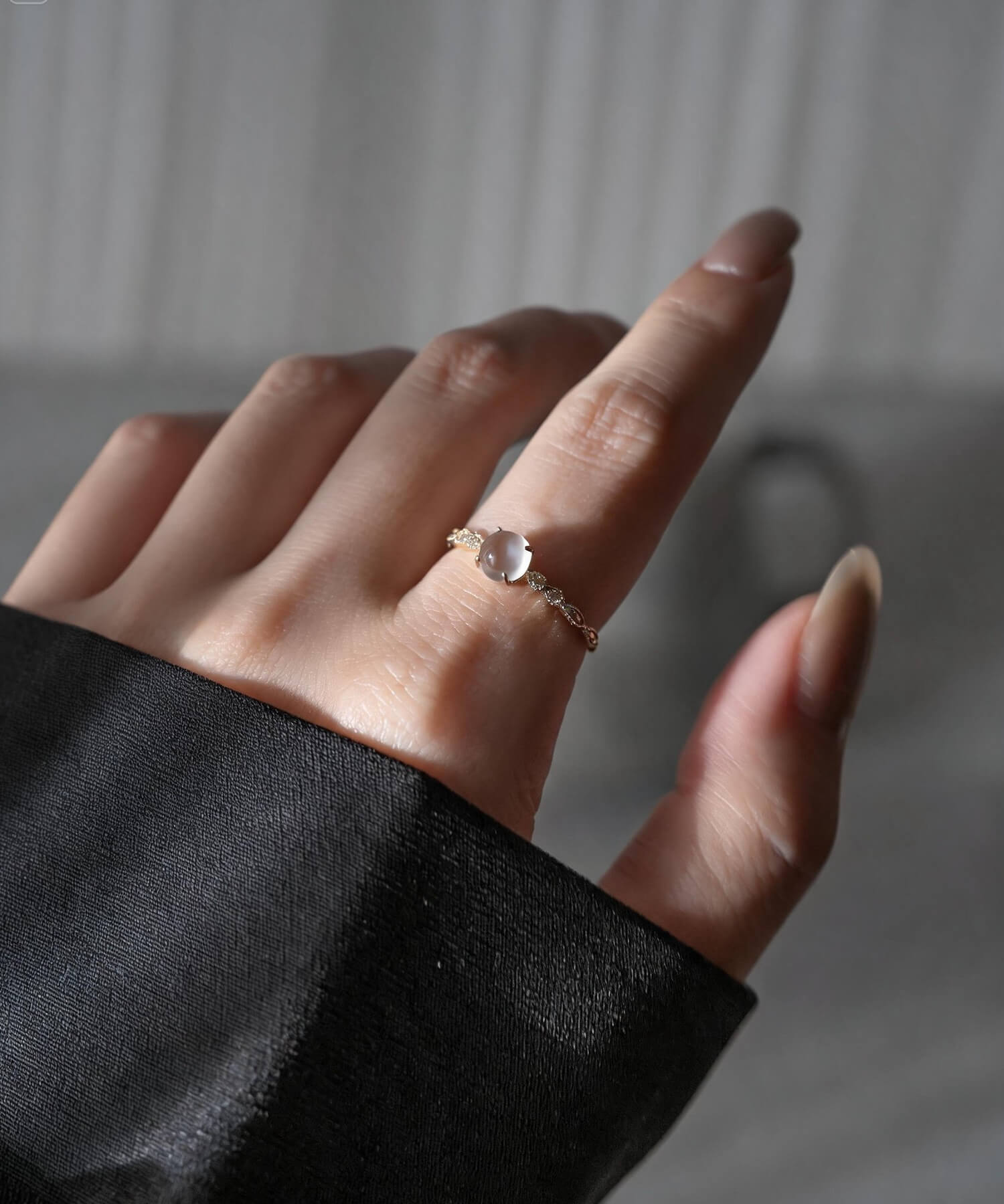 ムーンストーン ターコイズ 天然石 リング 10K【maritia-ring