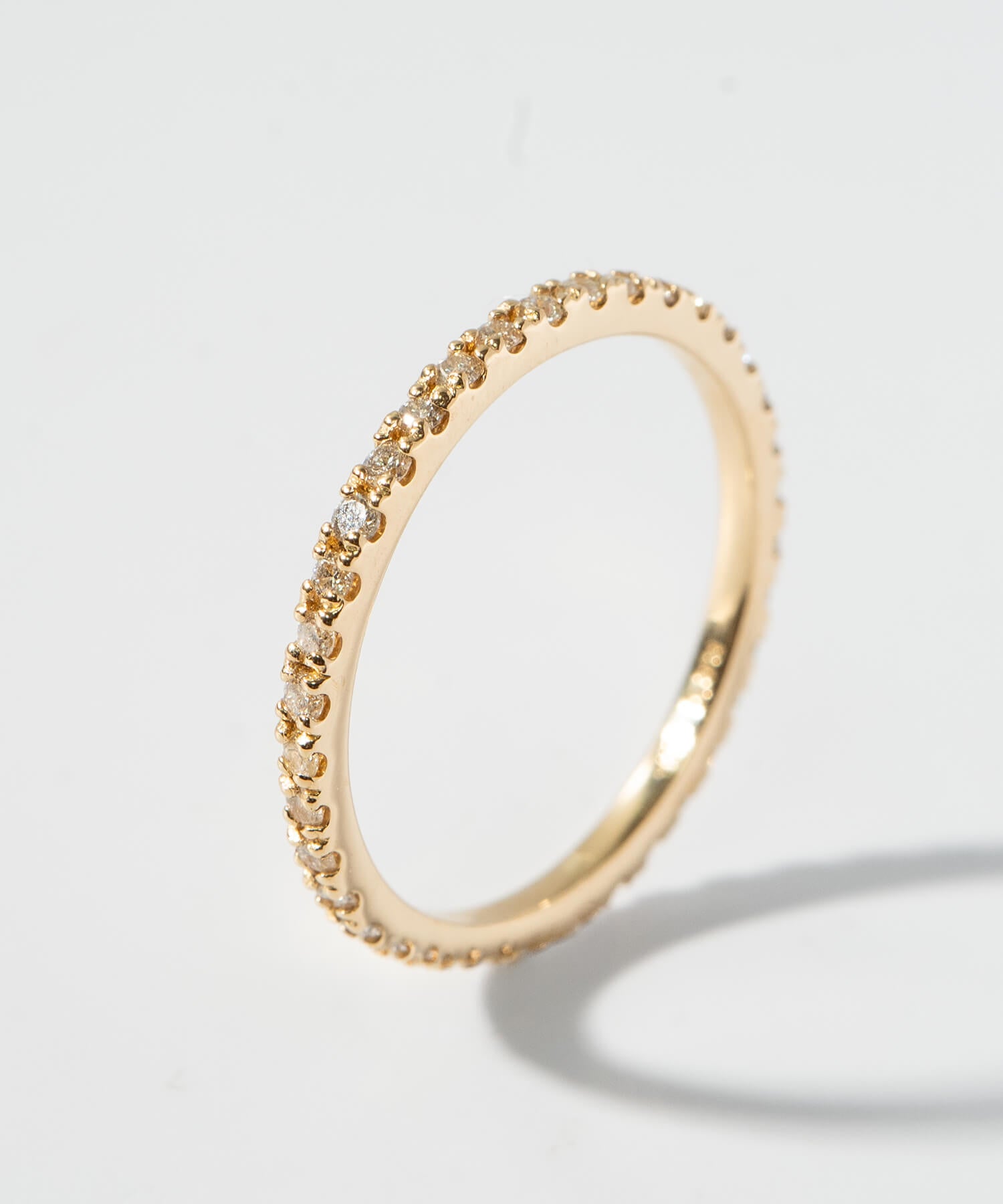K18 ダイヤモンド エタニティリング 華奢 つけっぱなし 【ETELNIA RING