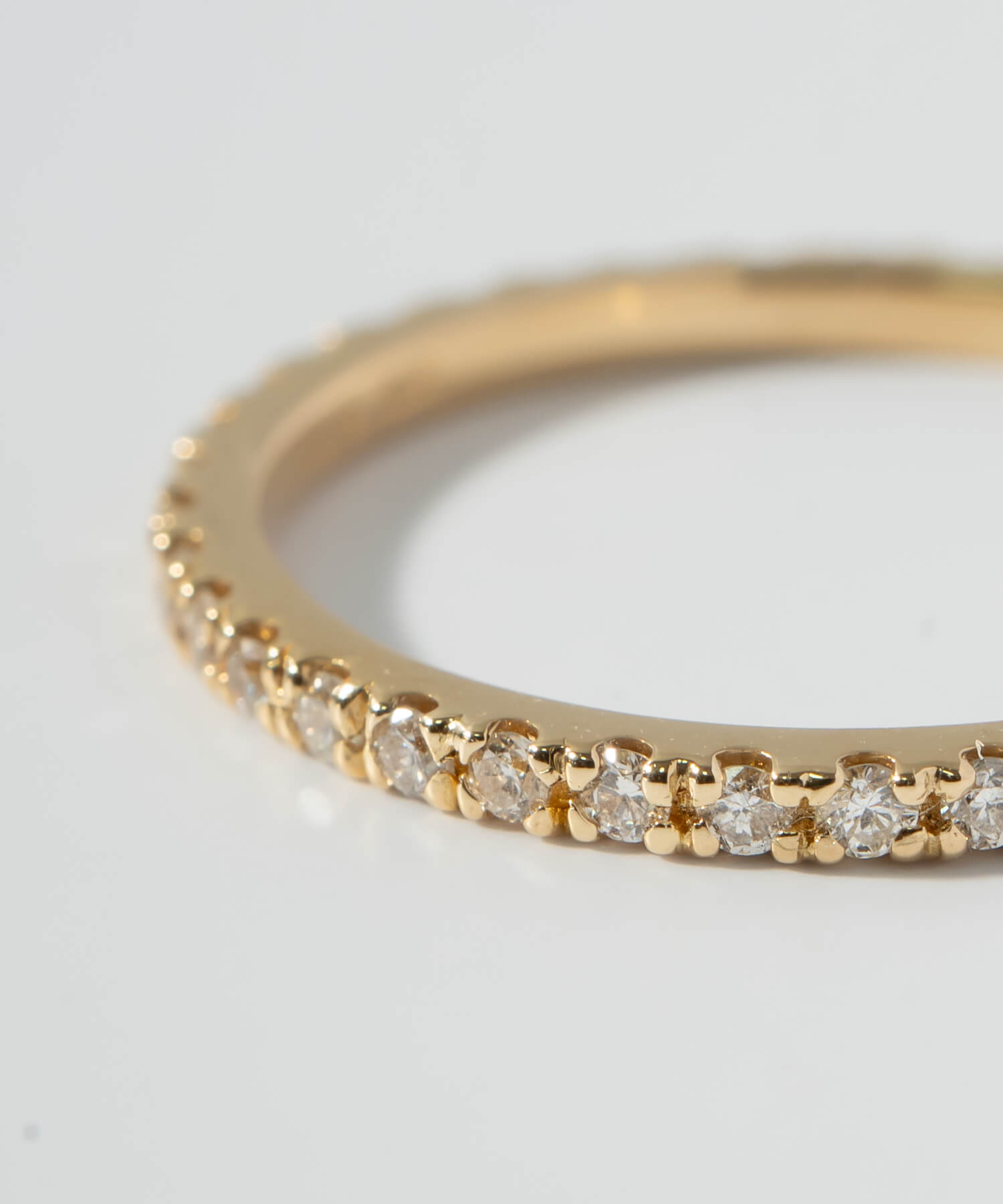 K18 ダイヤモンド エタニティリング 華奢 つけっぱなし 【ETELNIA RING