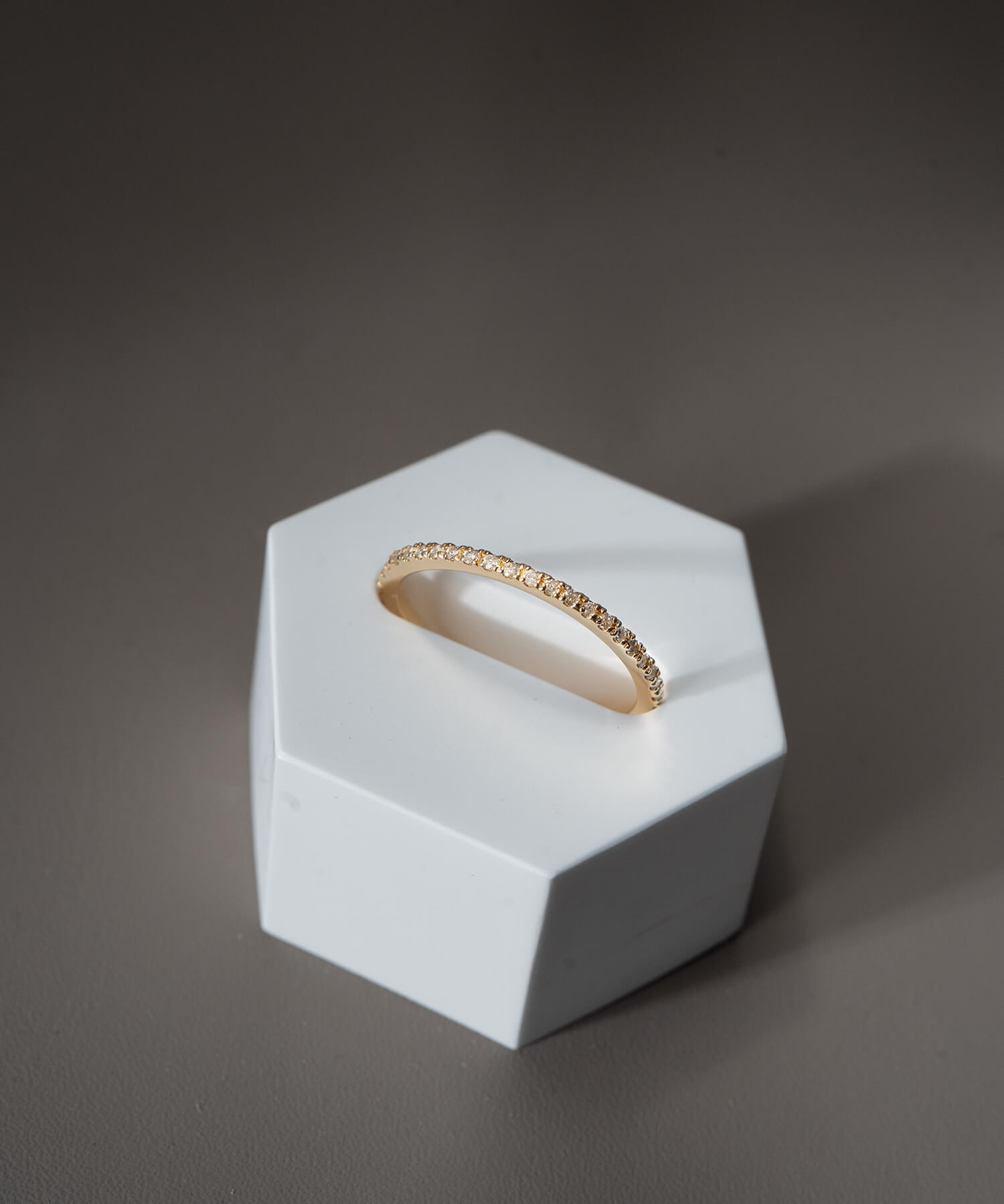 K18 ダイヤモンド エタニティリング 華奢 つけっぱなし 【ETELNIA RING