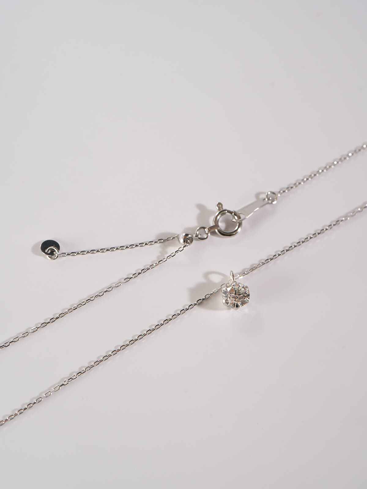 一粒ダイヤ ネックレス プラチナ Pt850 0.3ct 鑑定書付き